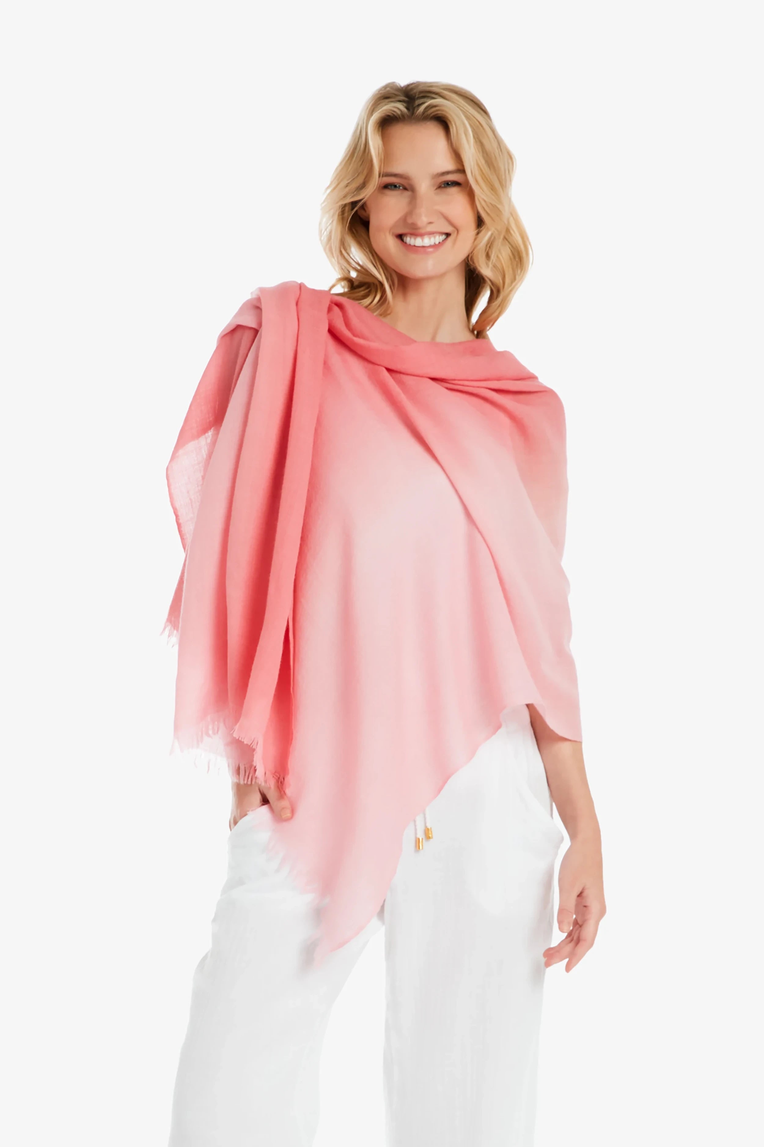 Essential Wrap Scarf - Soft Petal Pink Shawl for Women | Perfect for Fall, Winter & Everyday Outfits