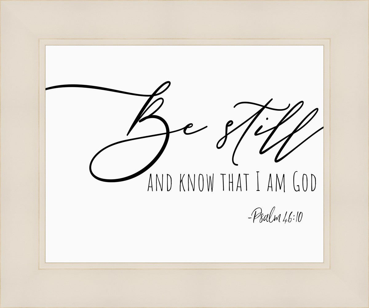 Be Still By Paige Tilly - Inspirational Wall Art Decor for Home & Office - Perfect for Living Room, Bedroom or Gift Giving