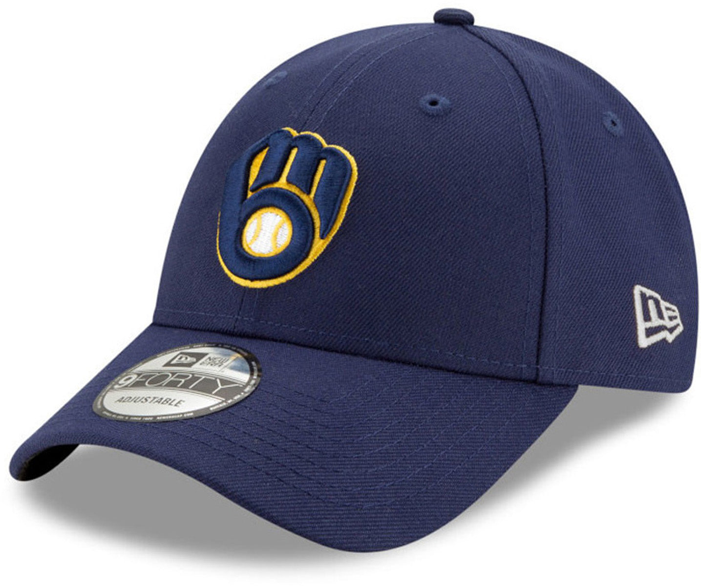Milwaukee Brewers New Era 9Forty MLB Official Baseball Cap - Adjustable Snapback Hat for Baseball Fans & Sports Enthusiasts