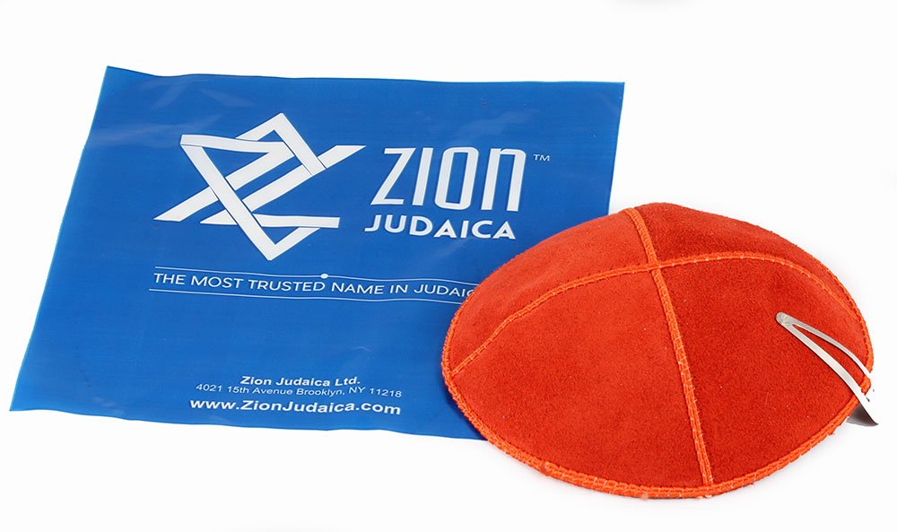 Genuine Suede Kippah for Men & Women - Bulk Packs or Single Pieces with Metal Clips - Perfect for Synagogue, Jewish Weddings, Bar Mitzvahs & Religious Ceremonies