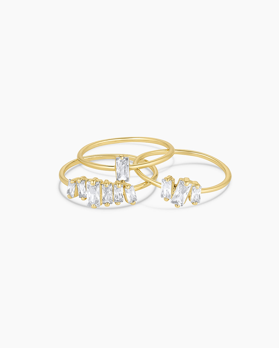 Amara Ring Set of 4 - Elegant Stackable Rings for Women, Dainty Gold & Silver Jewelry Gift for Her | Perfect for Weddings, Anniversaries, and Everyday Wear