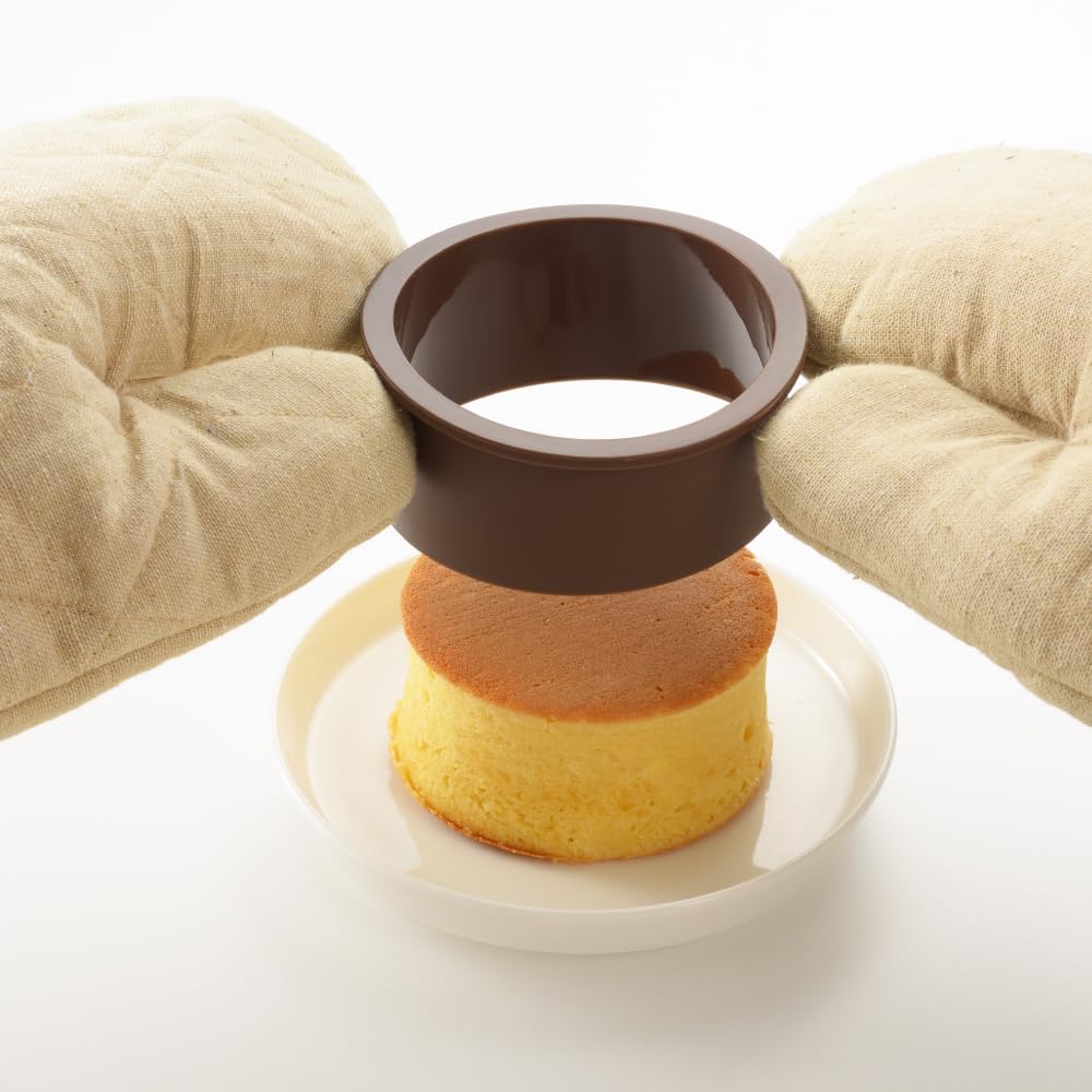3-Piece Silicone Cake Ring Set - Non-Stick Japanese Souffle Pancake Molds, Egg Frying Rings & Sushi Cake Molds (100mm Diameter) | Perfect for Fluffy Pancakes, Homemade Sushi & Baking