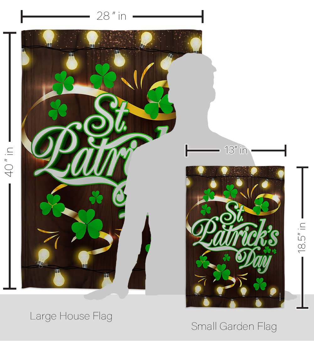 St Patrick's Day Decor Flags Set - House & Garden for Spring