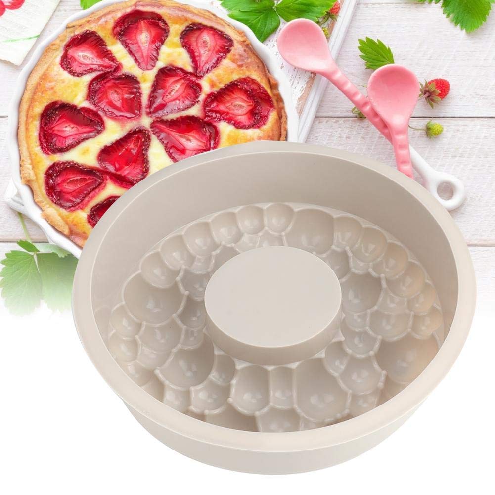 Yosoo Flower Shape Silicone Cake Mold for Baking Bread, Pie, Flan, Tart & Mousse - DIY Dessert Decorating Tool for Home Bakers - Perfect for Birthday Parties, Wedding Cakes & Holiday Treats