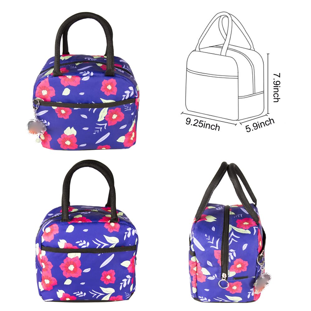 Maxer Insulated Lunch Bag for Women & Kids - Japanese Anime Design Thermal Lunch Cooler for School, Work & Picnics