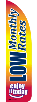 Feather Flag Banner for Sidewalk Advertising - Lightweight & Durable (Flag Only) | Perfect for Storefronts, Events, and Outdoor Promotions