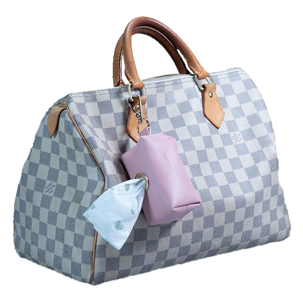 **Pink Portable Diaper Bag Dispenser - 100 Rose Scented & Compostable Diaper Bags | Leak Proof & Eco-Friendly | Must-Have Baby Essentials for Diaper Changes On The Go | Perfect for Travel, Stroller, and Nursery Use**