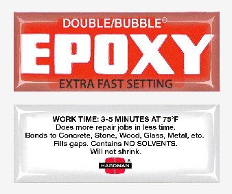 Fast-Setting Double/Bubble Red Epoxy Adhesive - 100 Packs per Box (04001) | Strong Bonding for DIY, Crafts, and Home Repairs