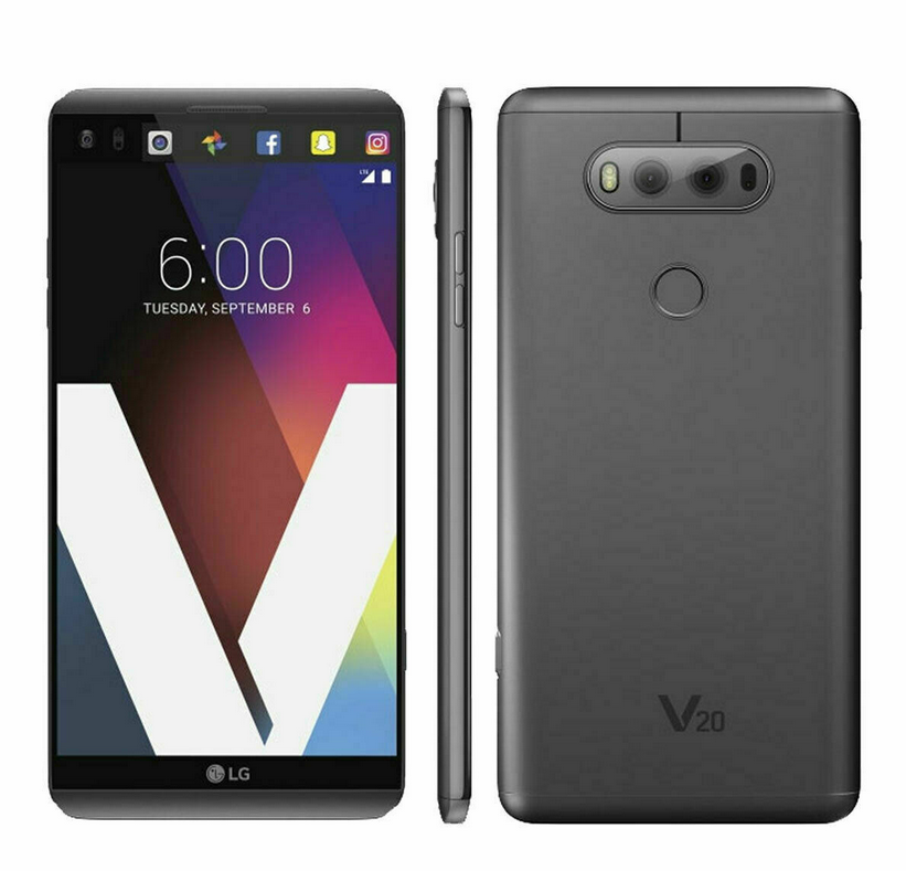 LG V20 H990DS Global Dual SIM Unlocked Smartphone - 4GB RAM, 4G LTE, Renewed Like New in Gray | Perfect for Travelers & Business Professionals