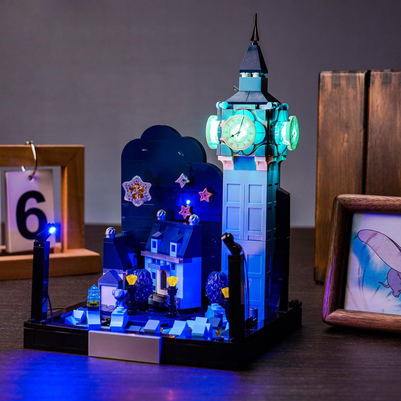 LEGO Peter Pan & Wendy's Flight over London 43232 Building Kit with Light - Disney Movie Set for Kids & Collectors - Perfect for Bedroom Decor & Playtime Adventures