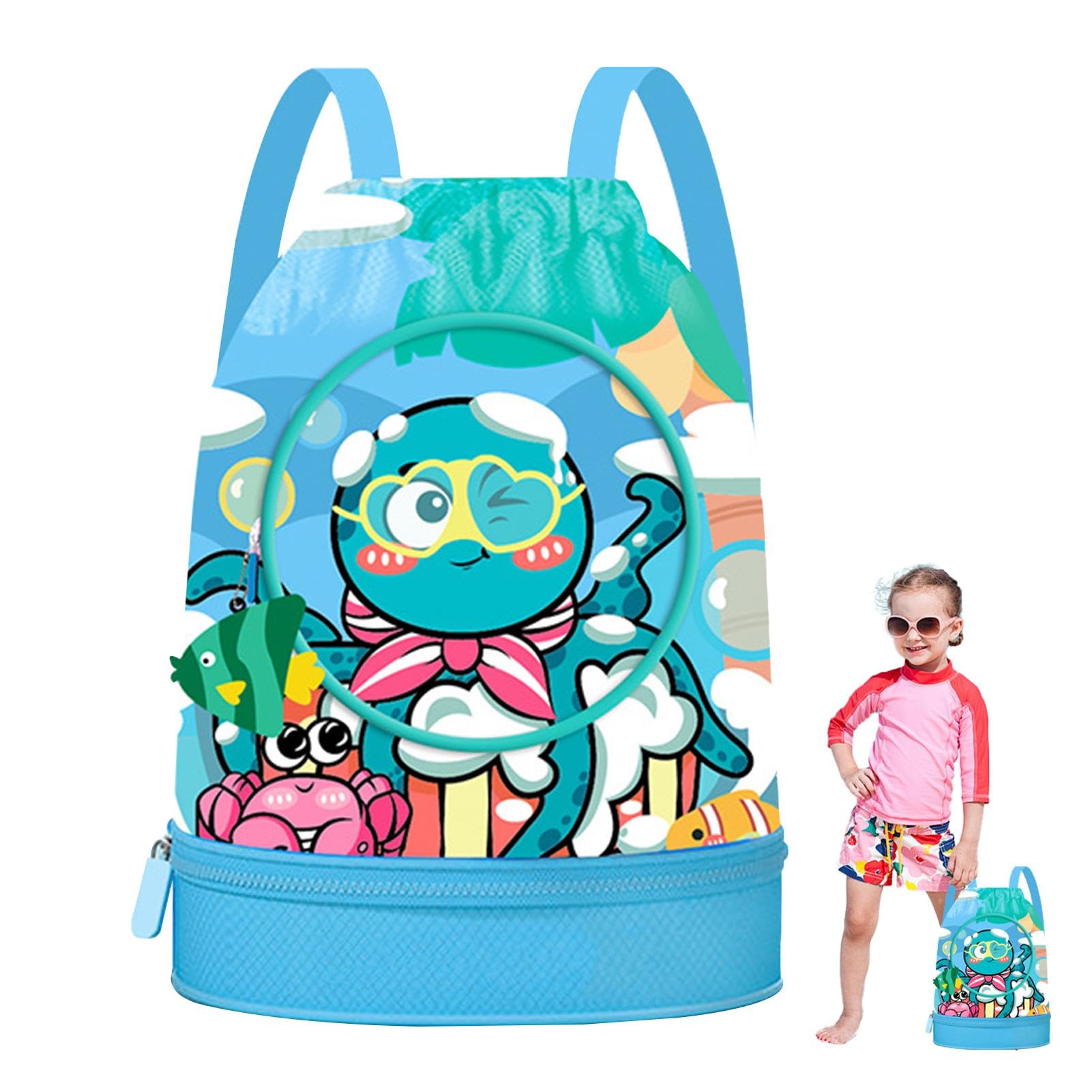 Kids Drawstring Backpack - Lightweight Gym Sack for Swimming, Sports & Travel | Water-Resistant Shoulder Bag for Toddlers & Children - Perfect for Pool, Beach, School & Outdoor Activities