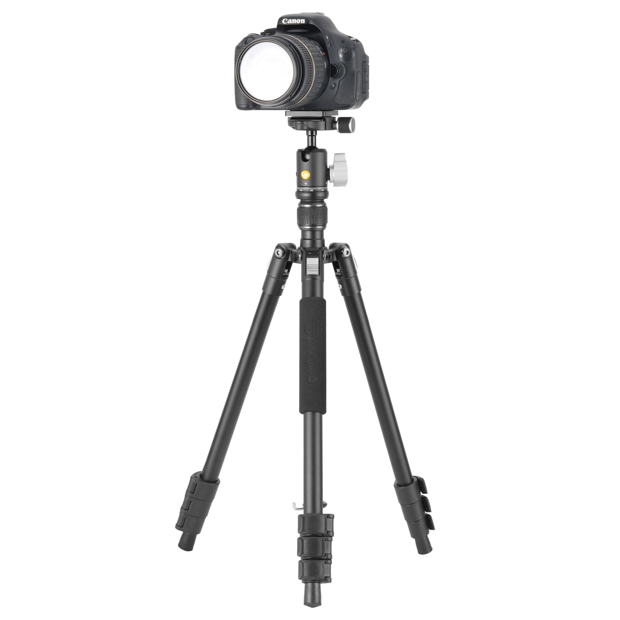 Lightweight Vesta GO 204AB Aluminum Travel Tripod with 360° Ball Head - Compact & Stable for Photography, Hiking, and Outdoor Adventures
