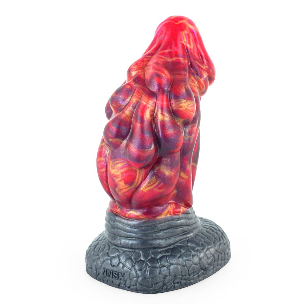 Premium Liquid Silicone Alien/Fido Dildo with Strong Suction Cup - Realistic Adult Sex Toy for Solo Play & Couples Fantasy - Waterproof, Body-Safe & Easy Clean - Perfect for BDSM, Roleplay & Sensory Exploration