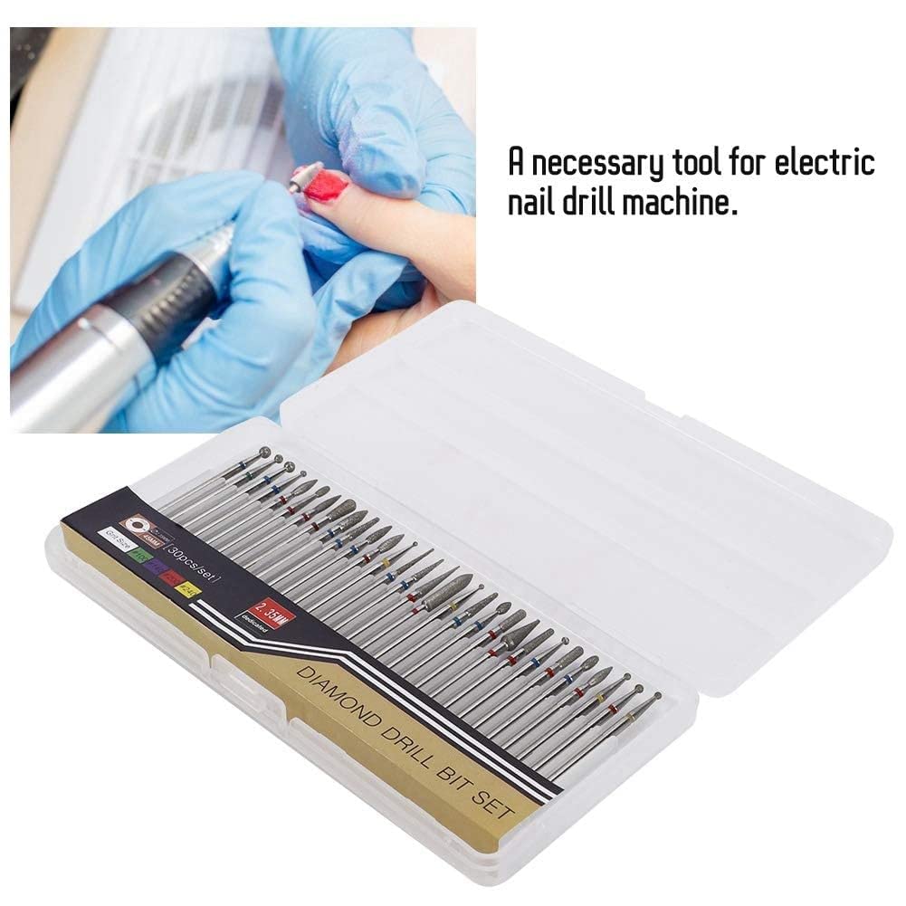 Durable Nail Grind Head Set - Wear & Corrosion Resistant Electric Nail Drill Bits for Professional Manicure & Nail Art | Perfect for Salon, Home Use & DIY Nail Gel Removal