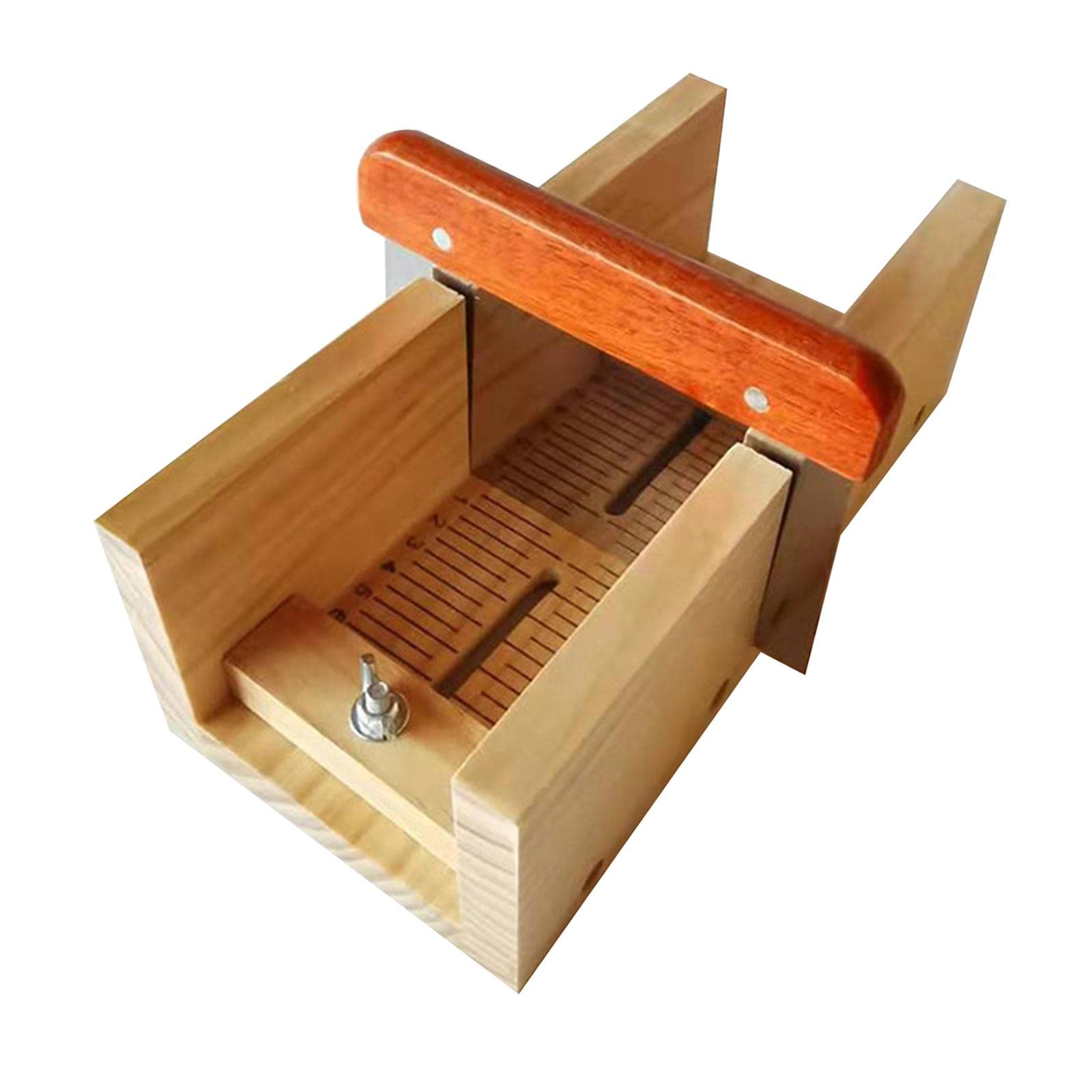 Harilla Wooden Soap Loaf Cutter Tool with Straight Blade - Perfect for Handmade Soap Making, Baking, and DIY Craft Projects