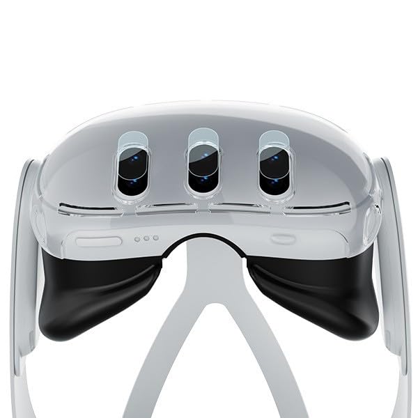 Lokyoyo VR Accessories Kit for Meta Quest 3 - Protective Cover Set with Transparent Shell Front Case, Anti-Scratch Lens Cover, Tempered Glass Screen Protector & Joystick Caps - Enhance Gaming Safety & Comfort for VR Enthusiasts