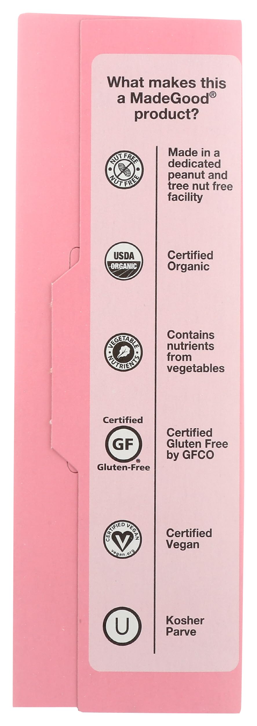 MadeGood Strawberry Crispy Squares - 6 Pack of Healthy, Gluten-Free Snacks (0.78oz Each) - Perfect for School Lunches, Office Snacks & On-the-Go Energy Boost