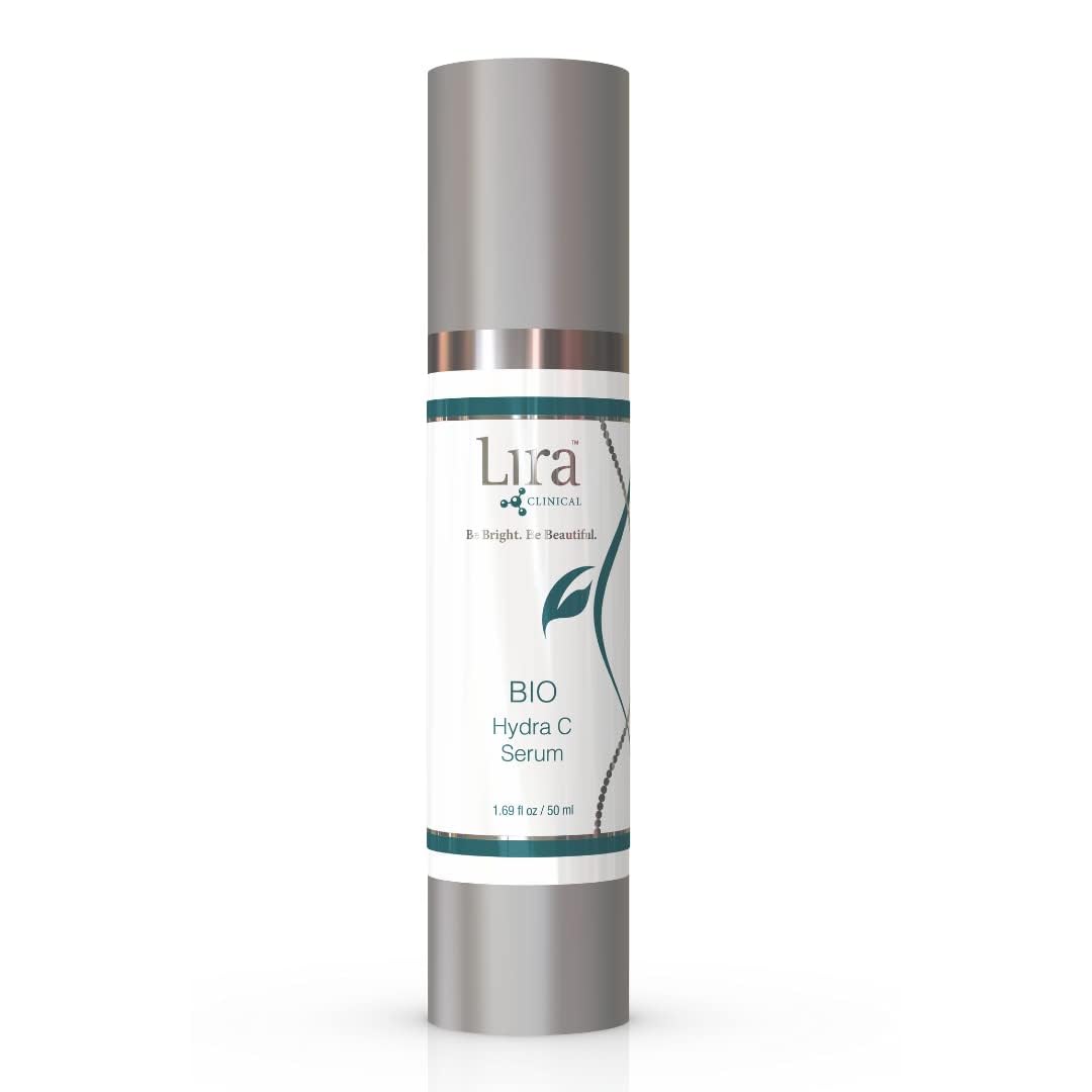 Lira Clinical BIO Hydra C Serum - Vitamin C Face Serum for Anti-Aging with Plant Stem Cells & Antioxidants - Hydrating Facial Treatment for Dry, Dehydrated & Sensitive Skin - 50ml | Brightening, Wrinkle Reduction & Daily Skincare Routine