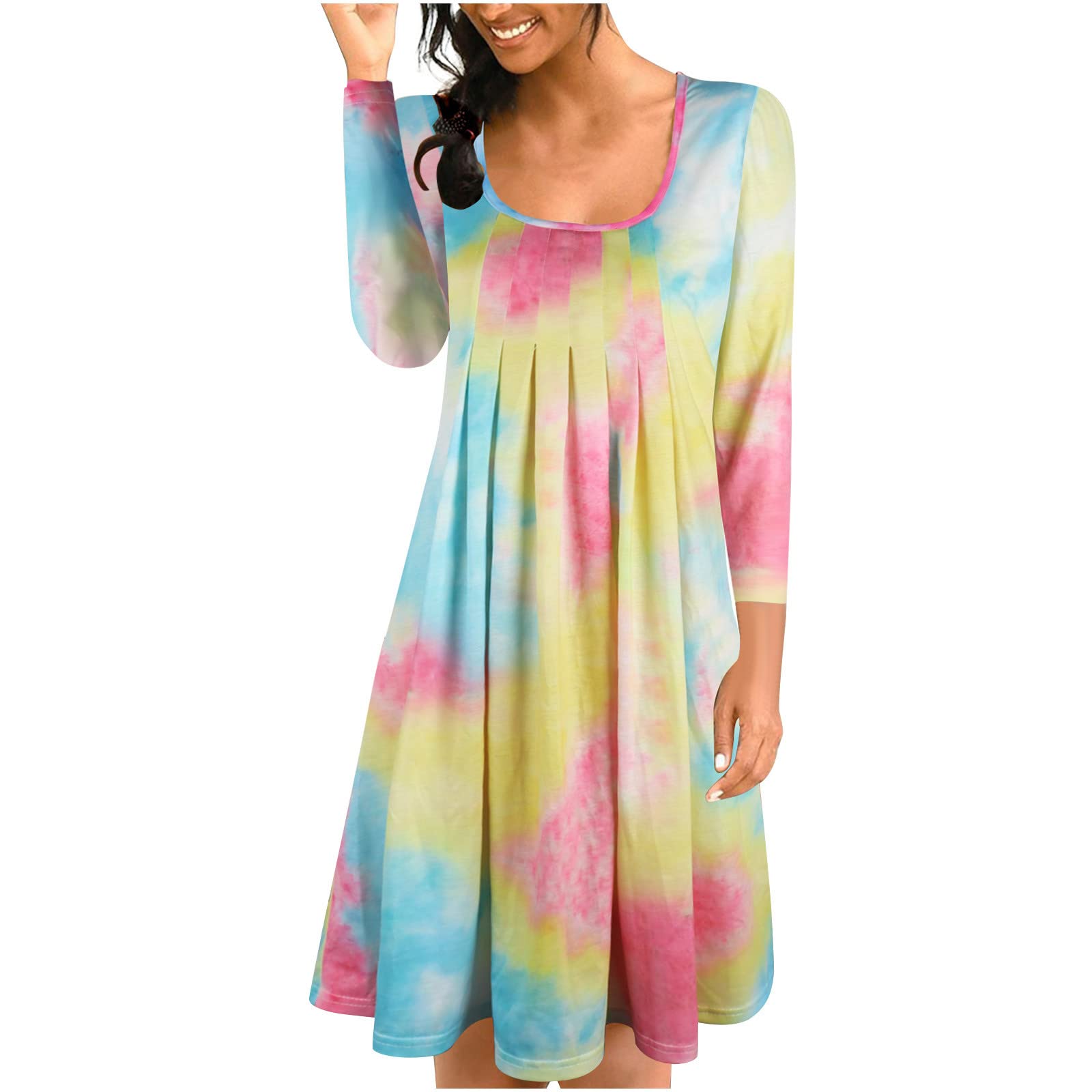 2023 Women's Summer Dresses - Casual Sleeveless Flowy A-Line Midi Dress for Beach, Vacation & Outdoor Parties