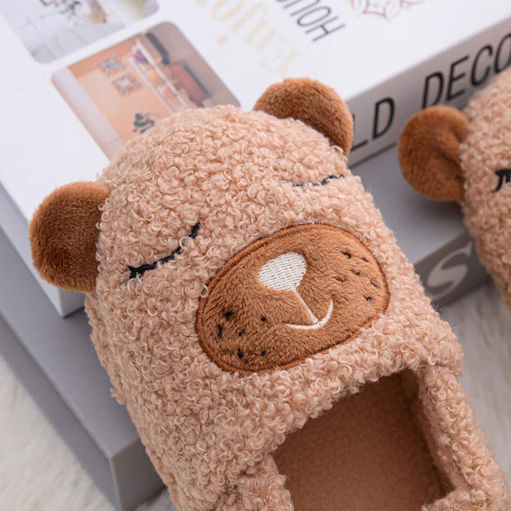 Non-Slip Rubber Sole Baby Girls' House Slippers - Soft & Comfortable Indoor Shoes for Toddlers & Kids - Perfect for Playtime, Nursery & Home Use