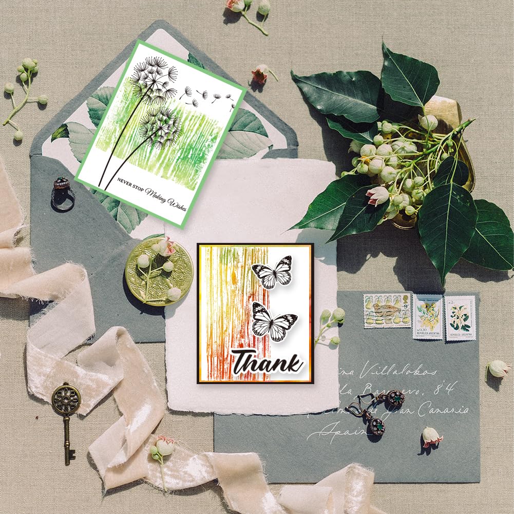 GLOBLELAND Wood Grain Clear Stamps for Card Making - 5.83x8.27 Inch Transparent Stamps for DIY Scrapbooking, Photo Albums & Journals - Perfect for Home Decoration, Craft Projects & Gift Wrapping