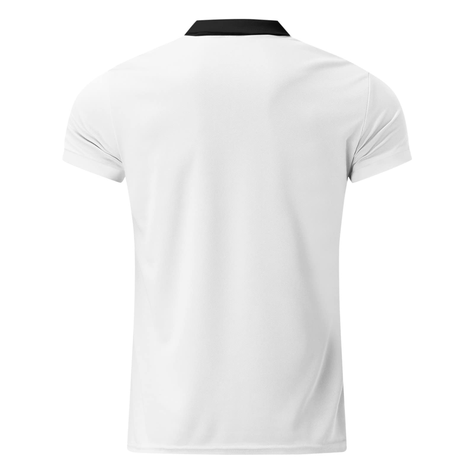 Men's Slim Fit Polo Shirts - Short Sleeve Business Casual Shirts with Zipper Collar for Golf, Office & Outdoor Activities | Big & Tall Sizes Available