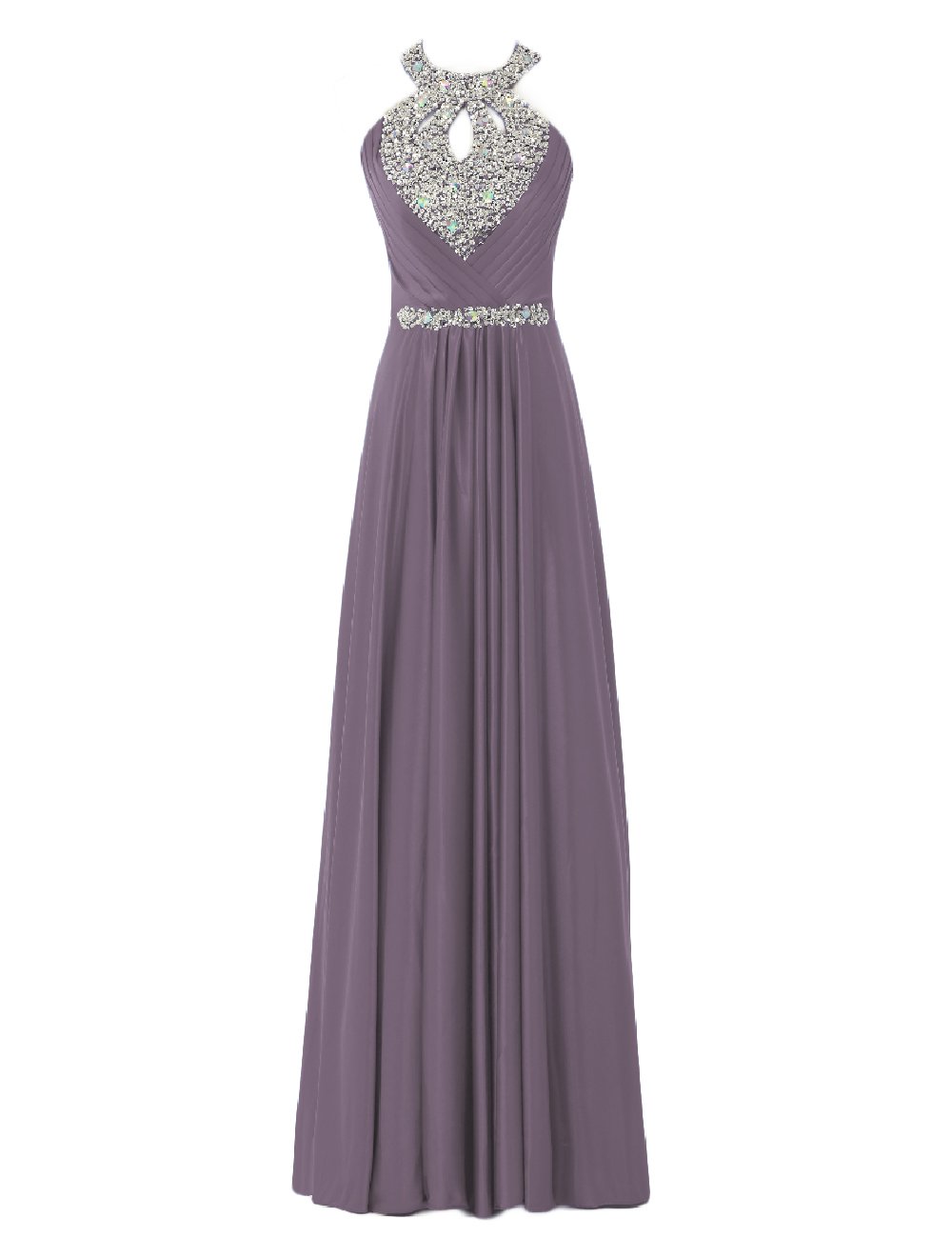 Elegant Backless Beaded Prom Dress for Women - Formal Evening Gown for Party, Homecoming & Special Occasions | Perfect for Dances, Galas & Black Tie Events