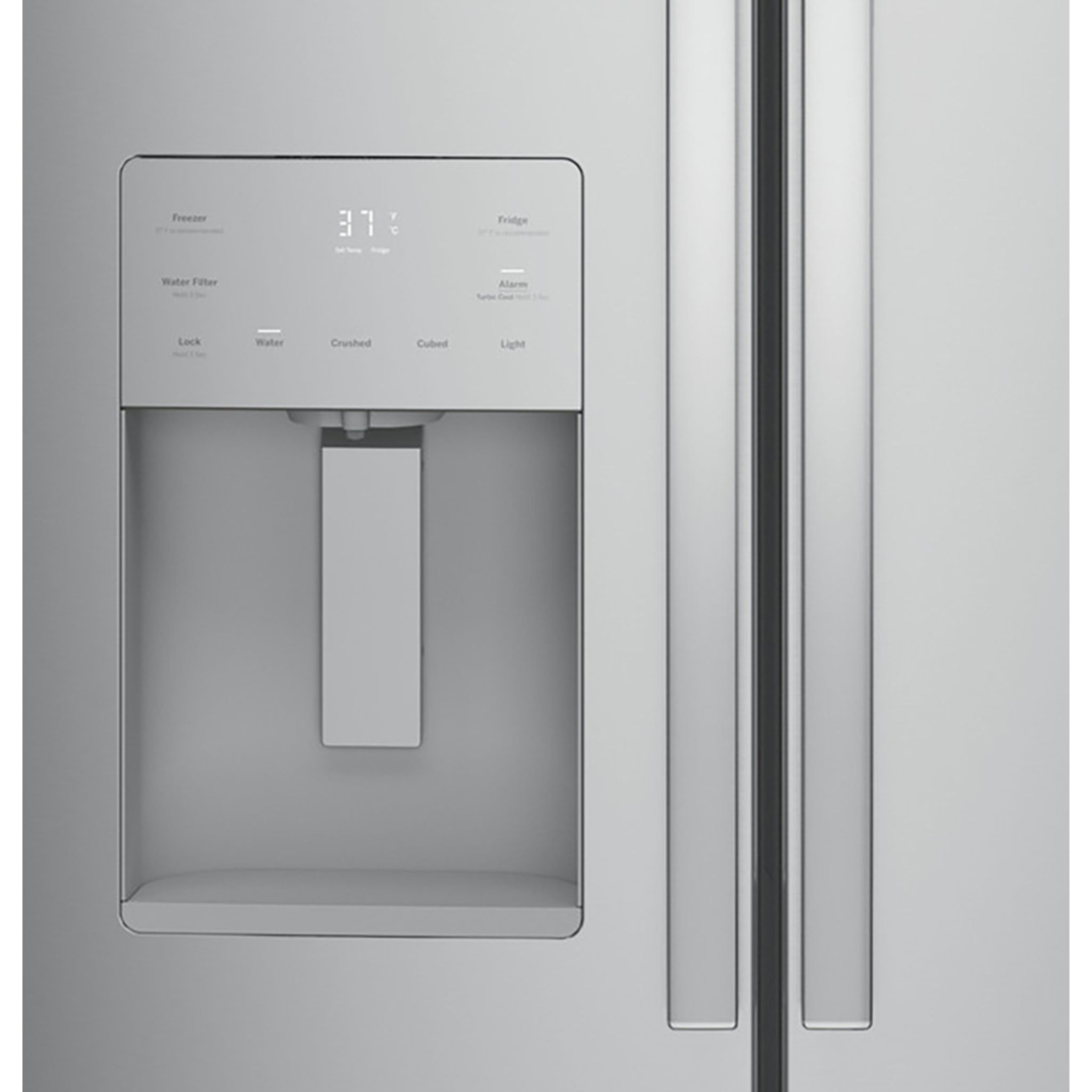GE Profile PFE24HYRCFS 24-Inch Bottom Freezer Refrigerator - Fingerprint Resistant Stainless Steel - Energy Efficient French Door Fridge for Kitchen, Home, and Office Use