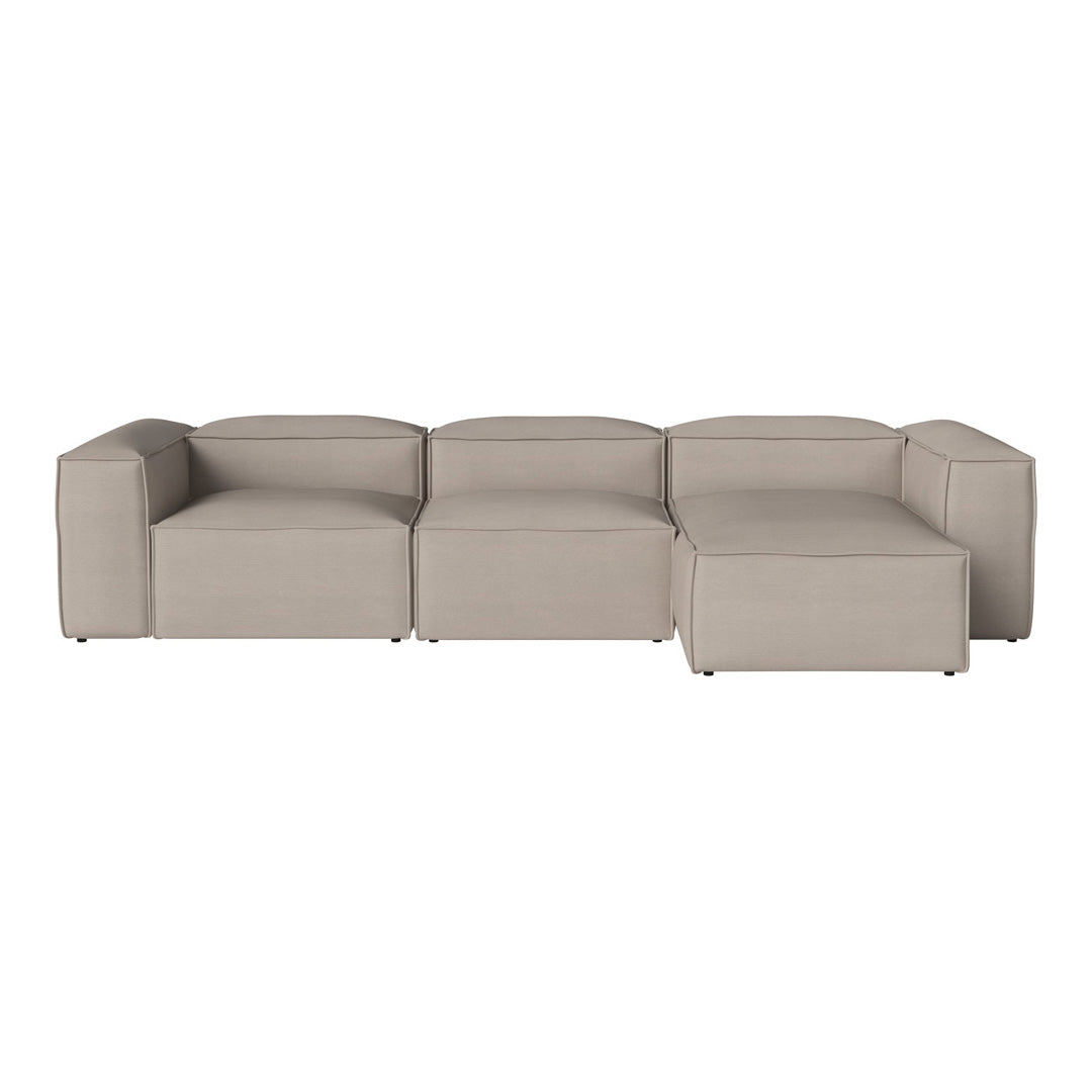 Cosima 3-Seater Sofa with Chaise Lounge - Modern L-Shaped Sectional Couch for Living Room, Apartment & Small Spaces - Soft Fabric Upholstery & Sturdy Frame - Perfect for Relaxing, Entertaining & Family Movie Nights