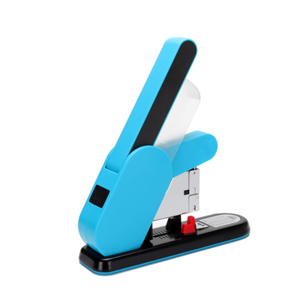 Fevilady Heavy Duty Metal Stapler - Portable Commercial Desktop Stapler for Office, School & Home Use - Durable Office Supplies & Classroom Accessories (Blue, Large Size) - Perfect for Paperwork, Document Binding & Office Organization