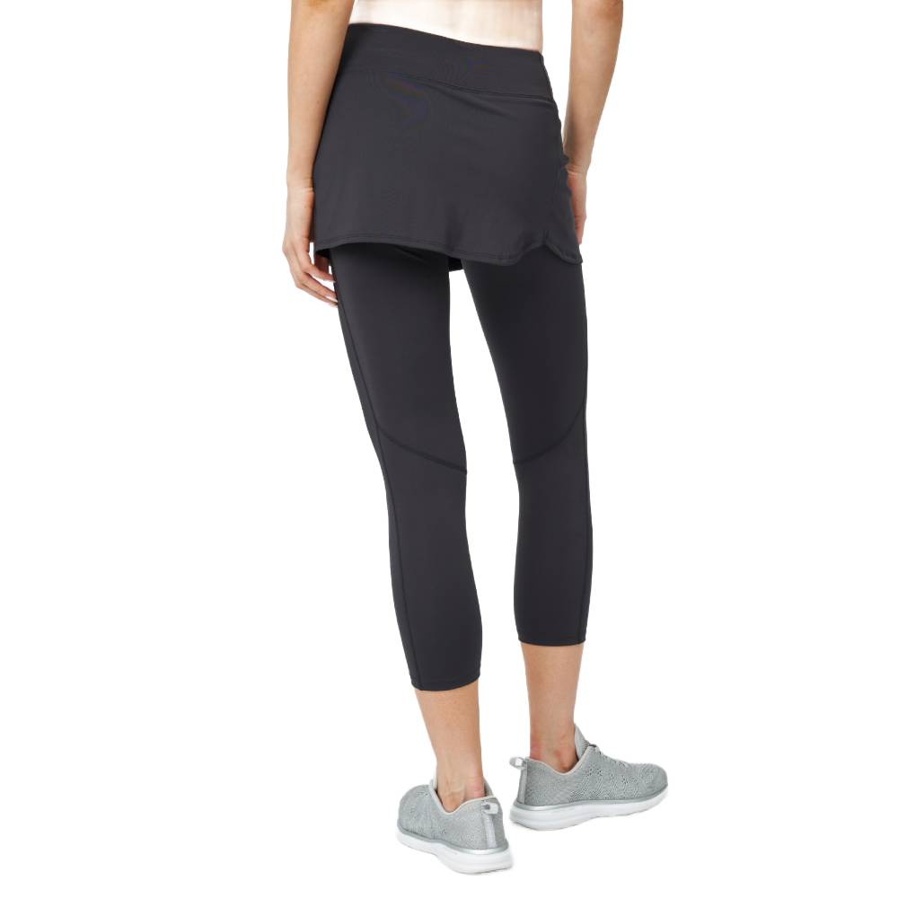 Lija Women's Impact Poise Skapri - High Waist Yoga Capri Pants for Workout & Running, Breathable & Stretchy Activewear (Black) - Perfect for Yoga, Gym, and Casual Wear