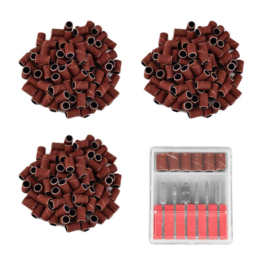 Minkissy Professional 306pcs Nail File & Drill Kit - Nail Grinder Set with Drill Bits, Sanding Bands, Grind Heads & Sleeves - Manicure & Pedicure Tools for Salon & Home Nail Care