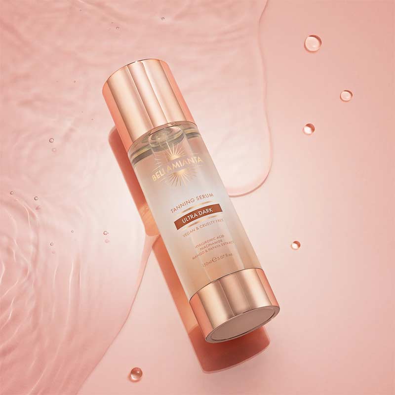 Bellamianta Luxury Tanning Serum - Natural Self Tan Drops for Face & Body - Vegan, Cruelty-Free - Achieve Sun-Kissed Glow for Vacations, Weddings, Special Events