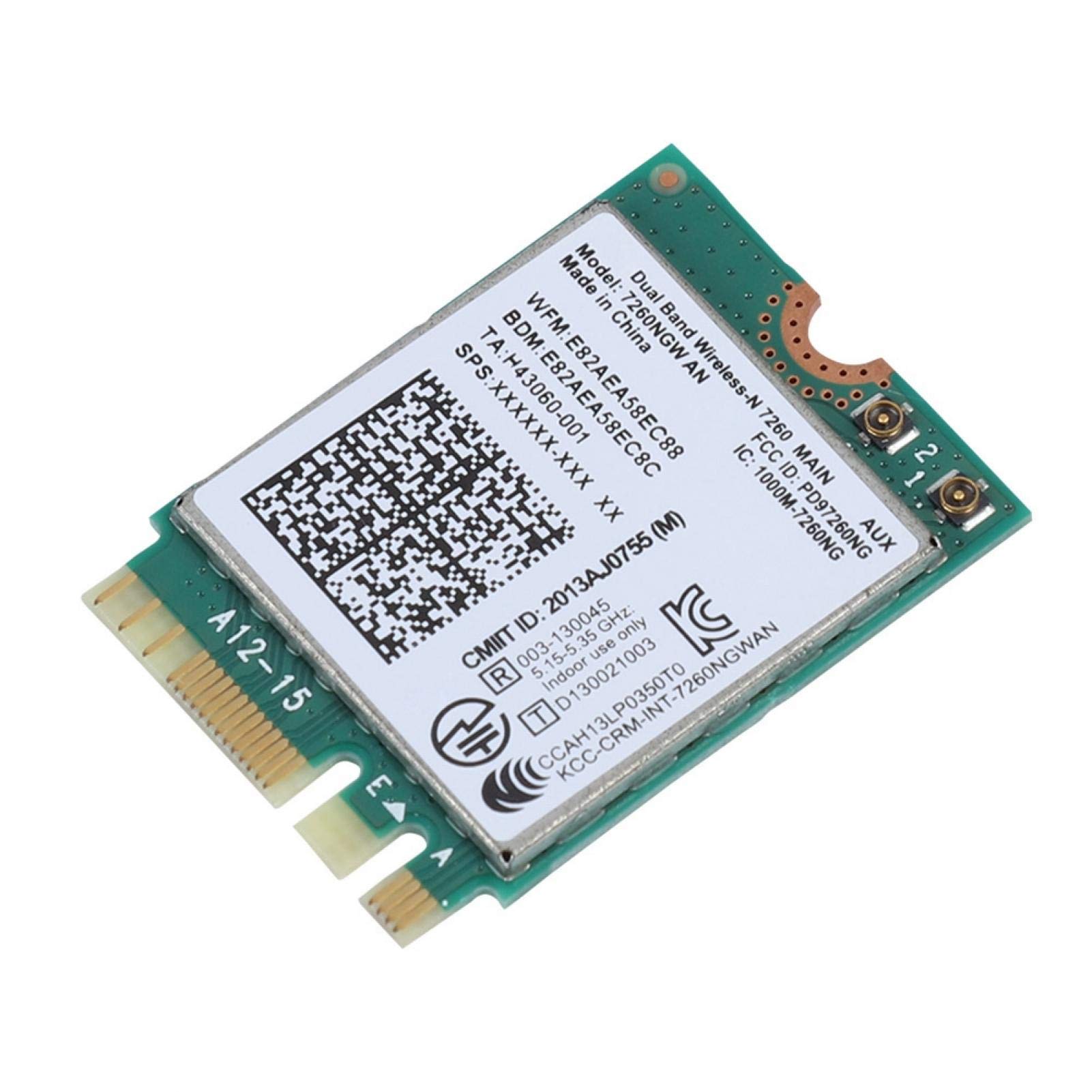 Kuuleyn Intel 7260NGW AN Dual Band 2.4G/5G WiFi Bluetooth 4.0 Wireless Network Card - Replacement for Laptops, Desktop PCs | Fast Wireless Connectivity for Gaming, Streaming & Work
