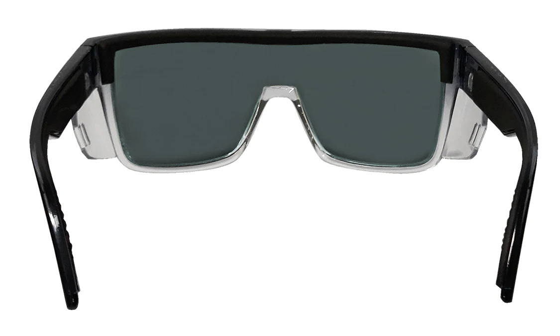 Buzz Bomb Ice Blue Mirror Z87 Safety Glasses - ANSI Z87.1 Certified for Work, Sports & Outdoor Activities - UV Protection, Anti-Fog Lens for Construction, Cycling & Shooting