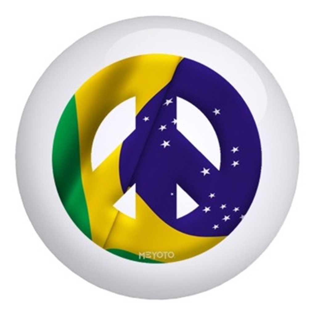 Brazil Flag Bowling Ball - High Performance Meyoto Design for Bowlers | Perfect for Tournaments, League Play & Practice
