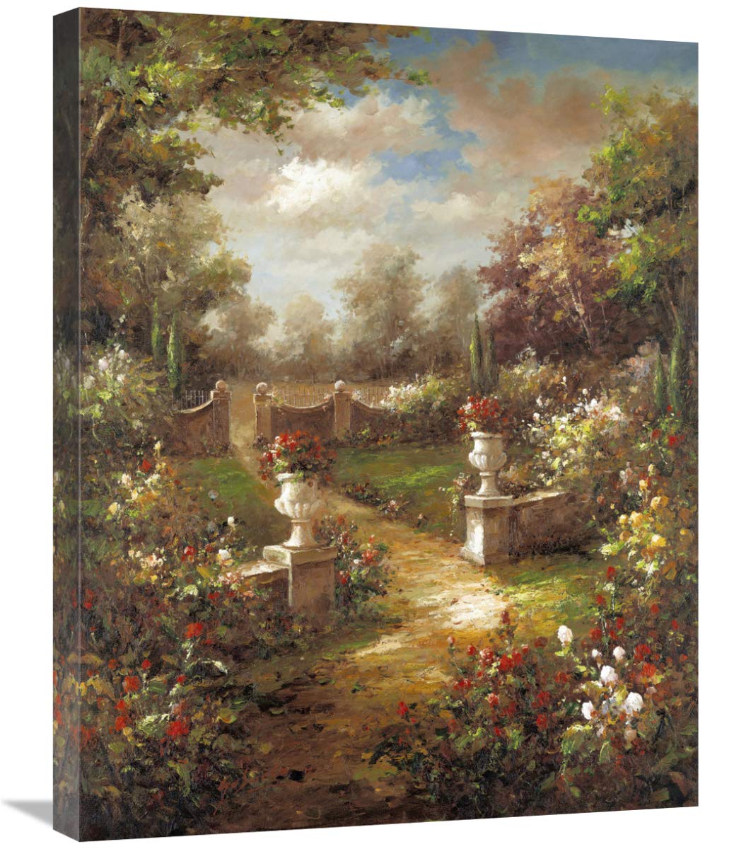 22 x 28 Inch Rose Promenade Wall Art Print by Gabriela - Floral Home Decor for Living Room, Bedroom & Office