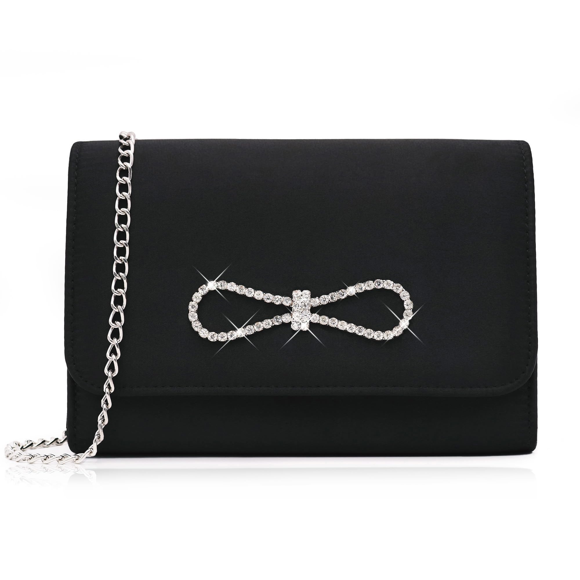 Elegant Crystal Clutch Bags for Women - Wedding Party Evening Handbags with Detachable Shoulder Chain | Perfect for Bridal Events, Prom Nights & Formal Occasions