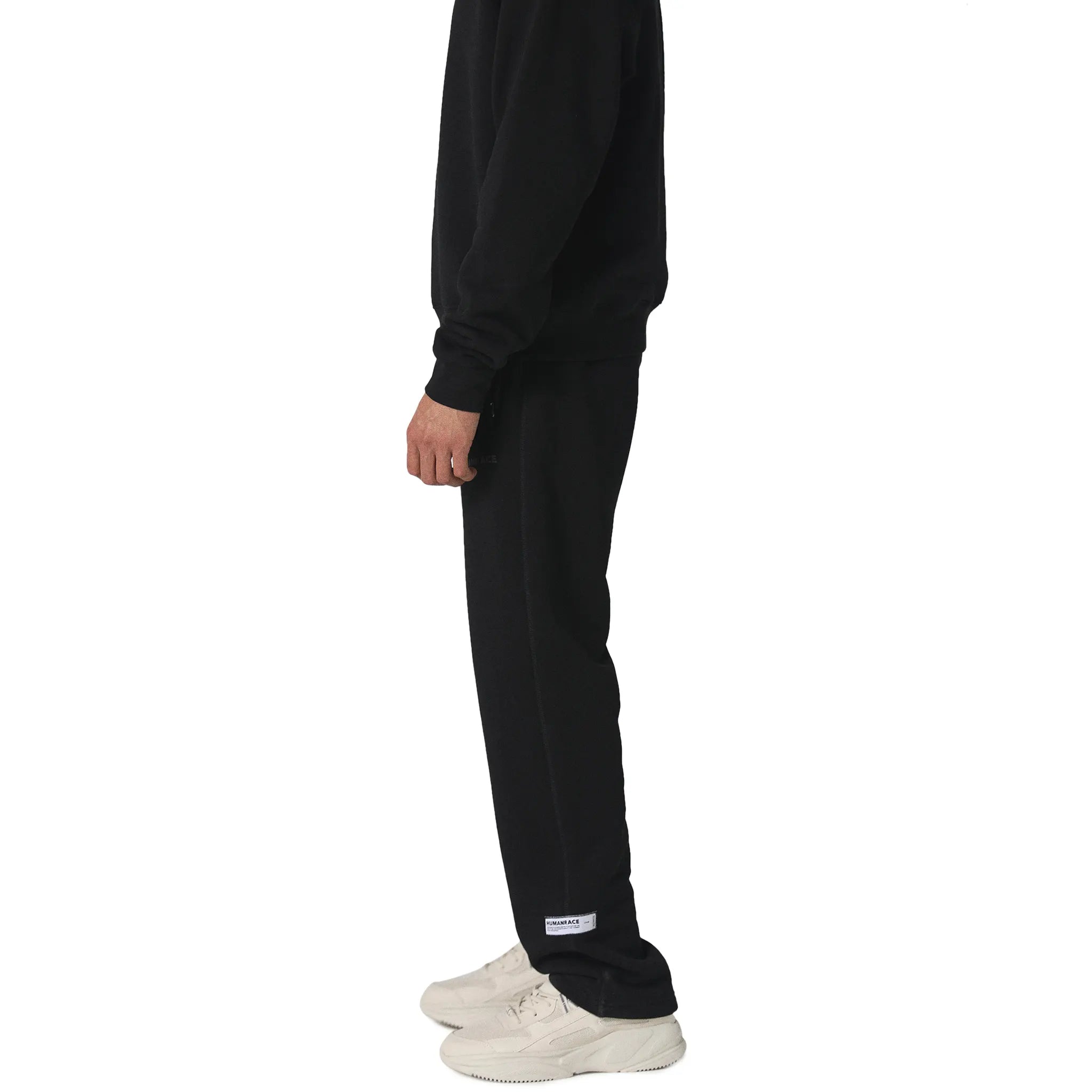 Human Race Mars Straight Leg Black Sweatpants for Men - Comfortable Casual Joggers with Elastic Waistband - Perfect for Gym, Running, Lounging and Streetwear Fashion
