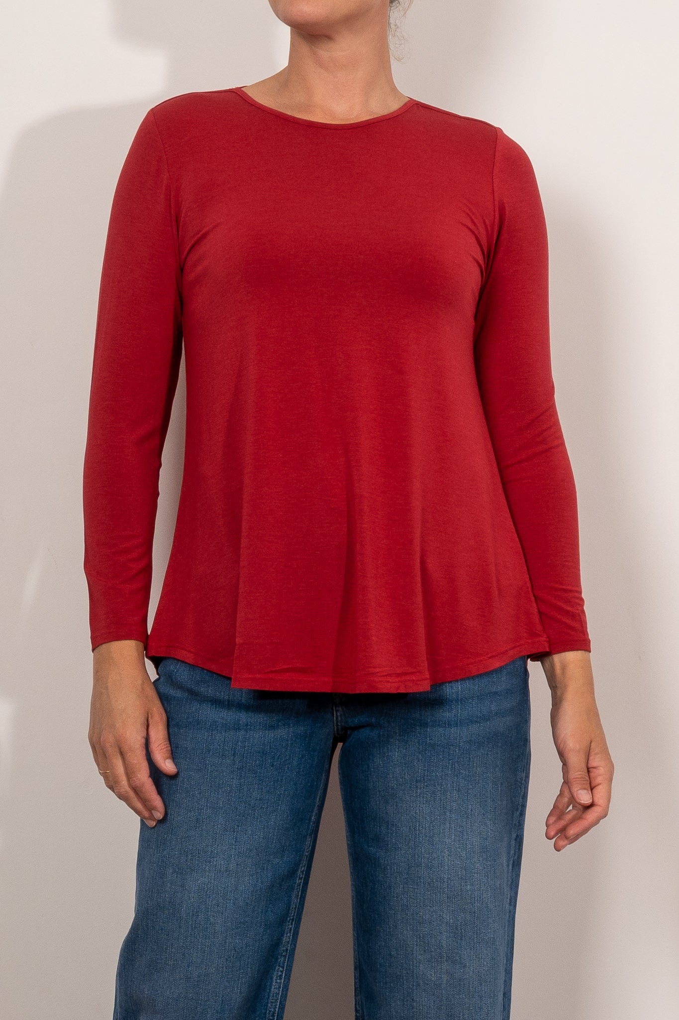 Tani Cara Long Sleeve Marle Top for Women - Soft Cotton Blend Casual Shirt - Perfect for Work, Date Night & Everyday Wear