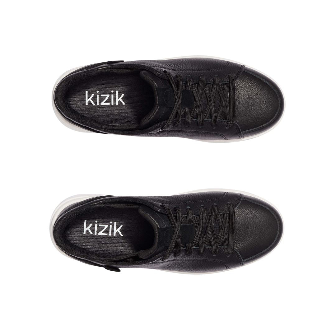 KIZIK SYDNEY Women's Slip-On Sneakers - Medium & Wide Width Comfort Shoes for Walking, Travel & Everyday Wear