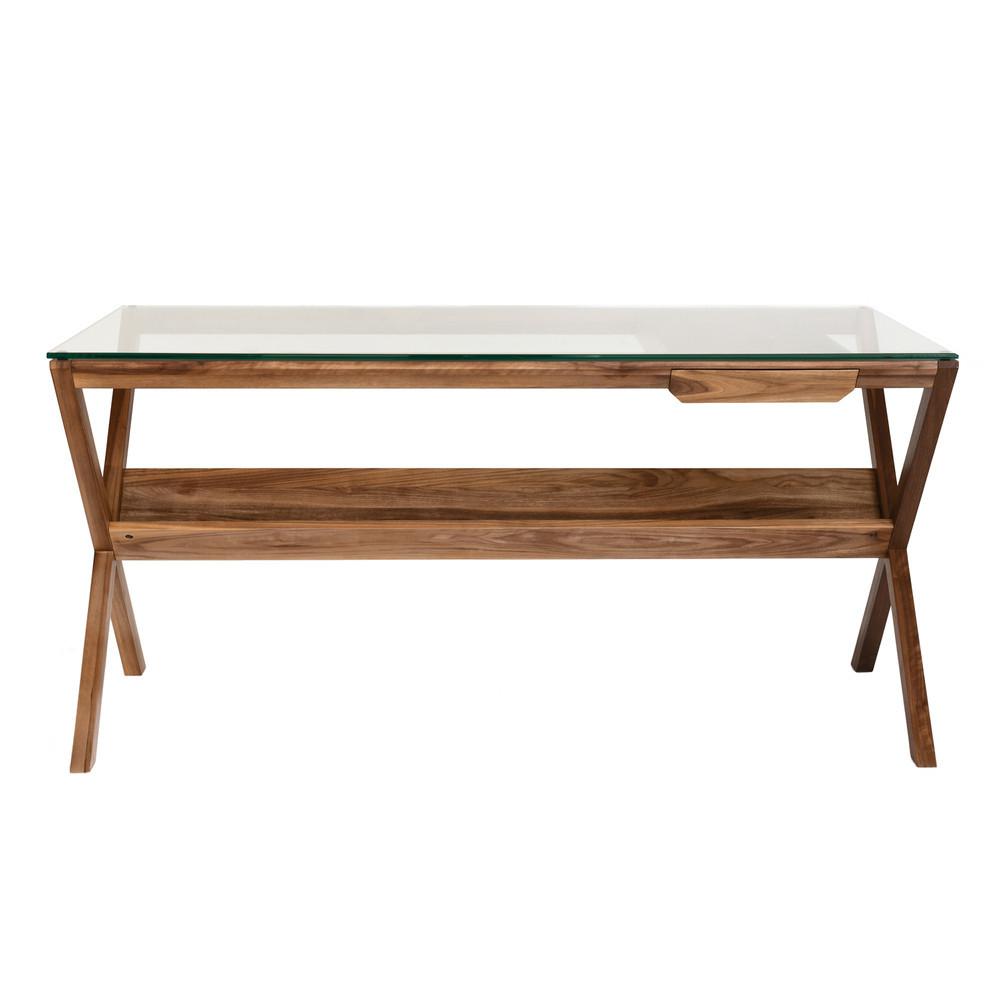 Modern Covet Desk by Case Furniture - Stylish Home Office Desk for Work & Study - Perfect for Small Spaces & Minimalist Decor