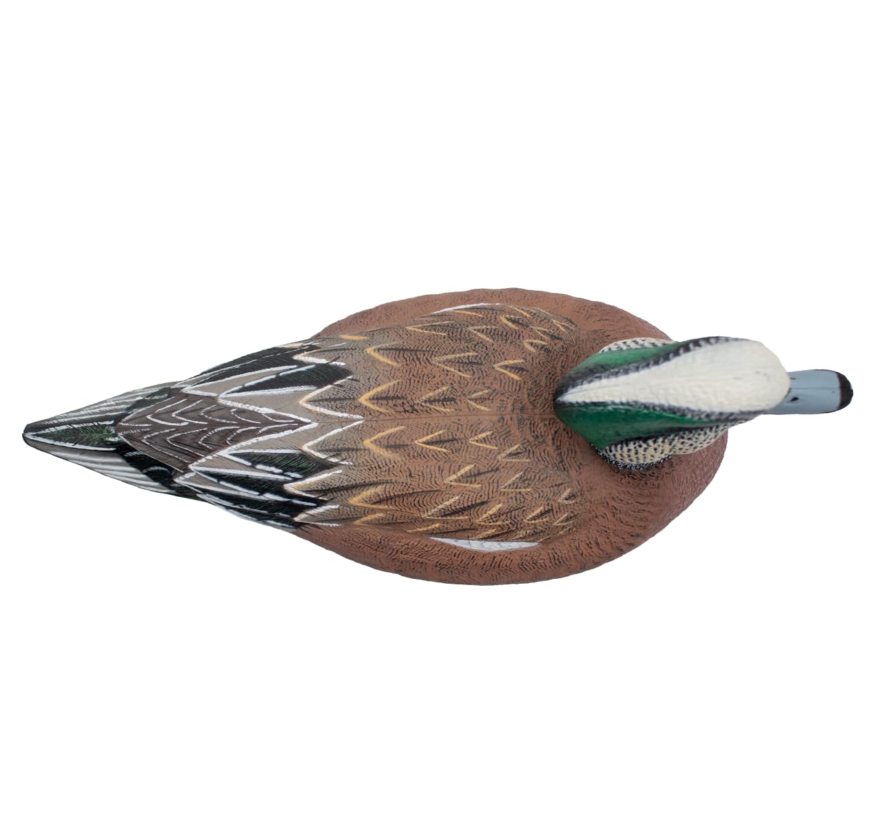 Final Approach Live Wigeon Floater Duck Decoys - 6 Pack Realistic Brown Hunting Decoys for Waterfowl Hunting & Outdoor Wildlife Attraction