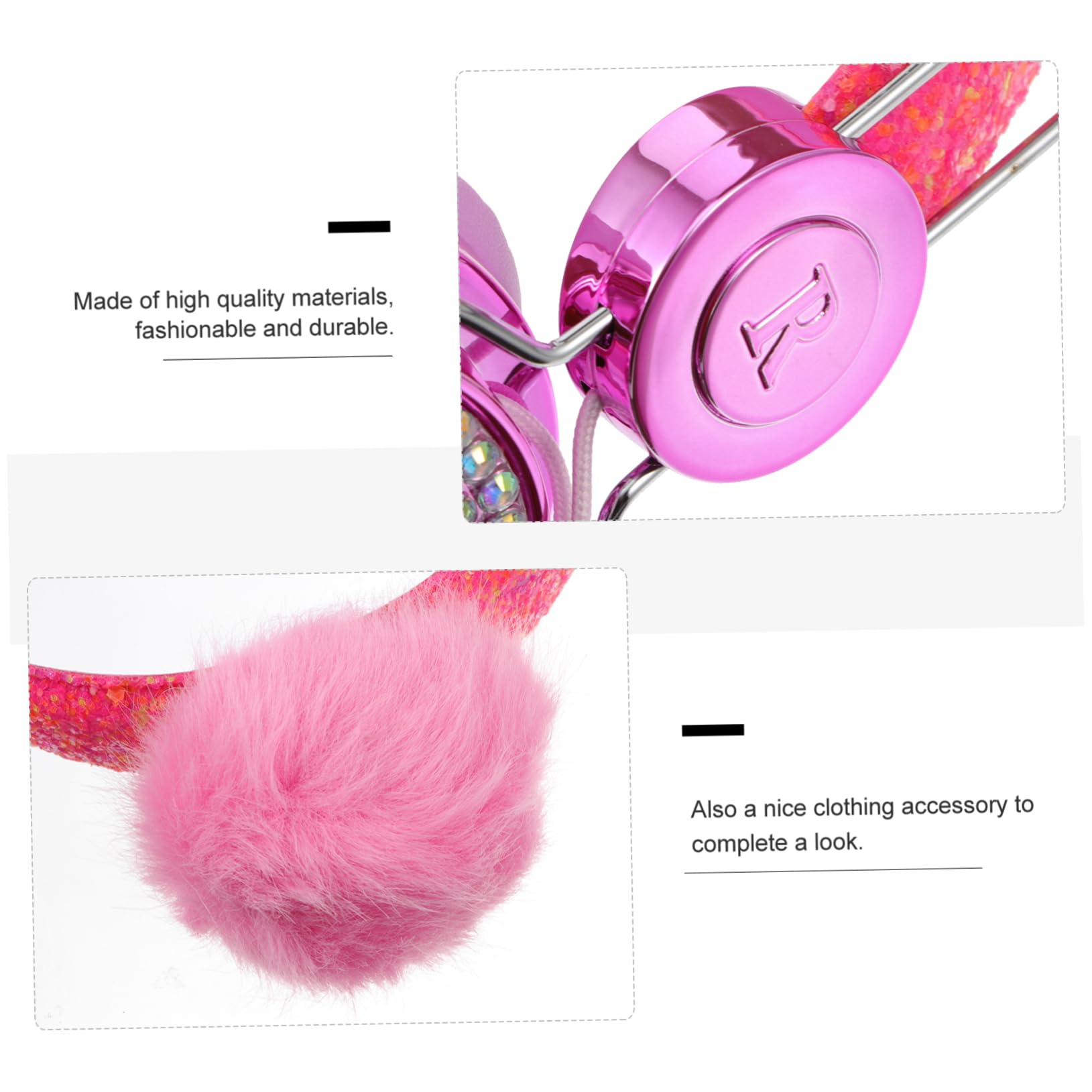 ABOOFAN Kids Headphones with Microphone - Soft Over-Ear Cat Ear Headphones for Children, 3.5mm Jack, Noise Reduction for Online School, Gaming & Travel (Random Colors) - Perfect for Remote Learning, Video Calls & Mobile Devices
