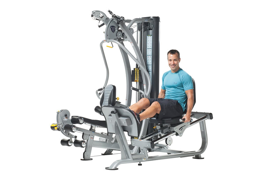 TuffStuff Hybrid Home Gym (SXT 550) with Leg Press (SXT LP) - Professional Strength Training Equipment for Full Body Workouts at Home