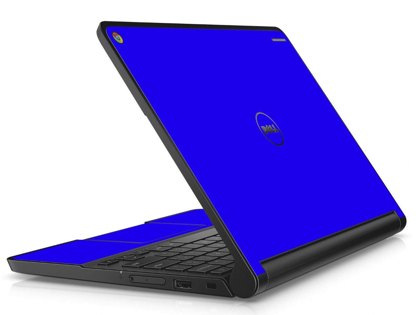 LidStyles Blue Vinyl Protection Skin Kit Decal Sticker for Dell Chromebook 3120 Laptop - Durable, Scratch-Resistant Cover for School, Office, and Travel Use