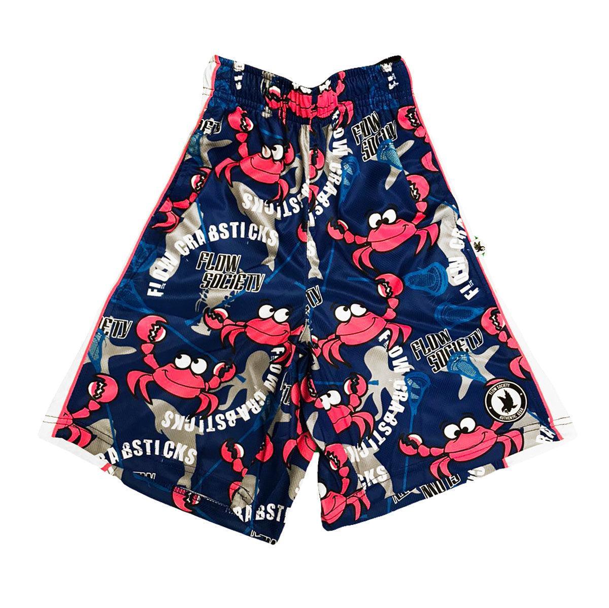 Boys Crab Attack Swim Shorts - Quick Dry Comfortable Beachwear for Swimming, Surfing & Summer Activities