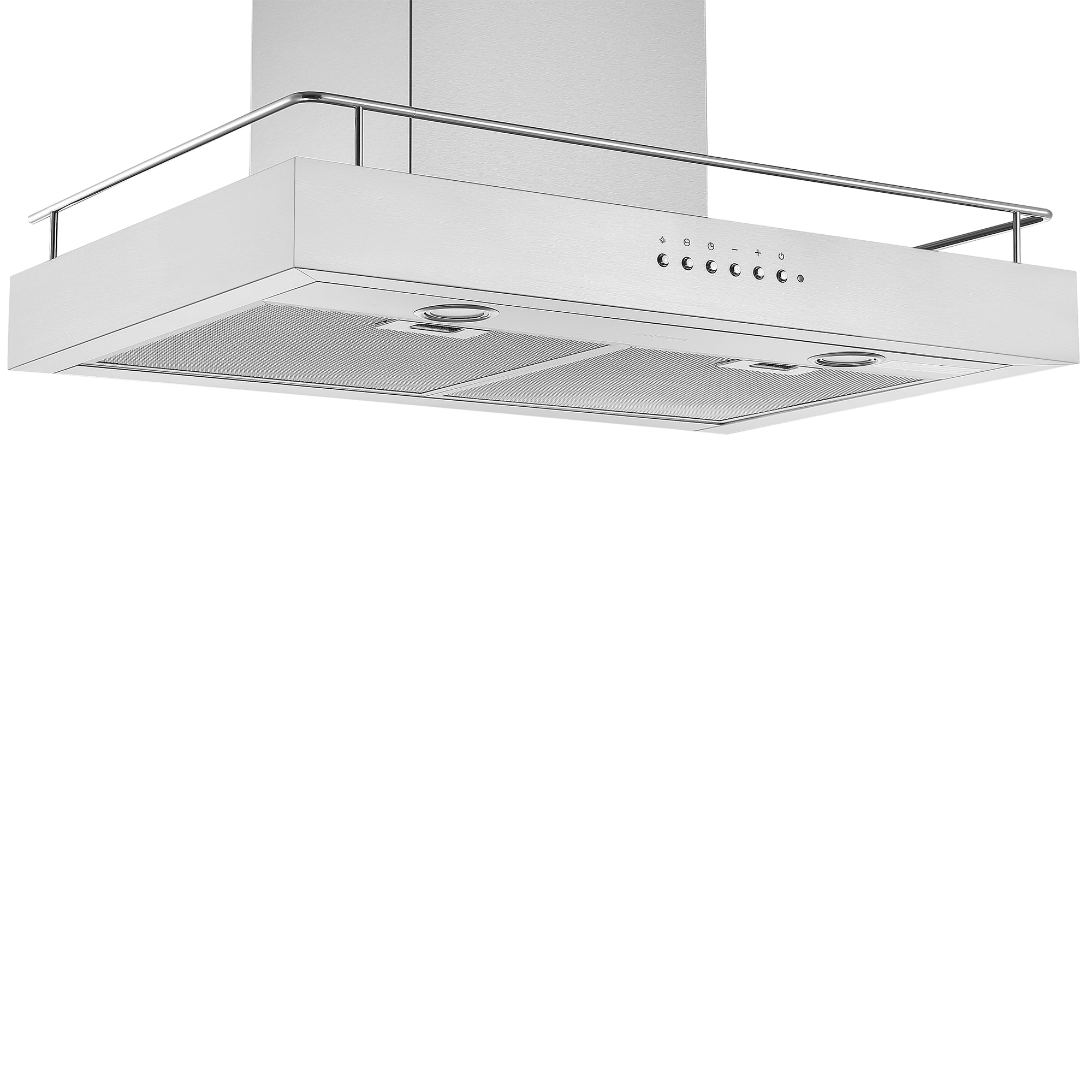 Ancona 30-inch 450 CFM Stainless Steel Convertible Wall Mount Range Hood with Auto Night Light & Built-in Shelf - Perfect for Kitchen Ventilation & Modern Home Decor
