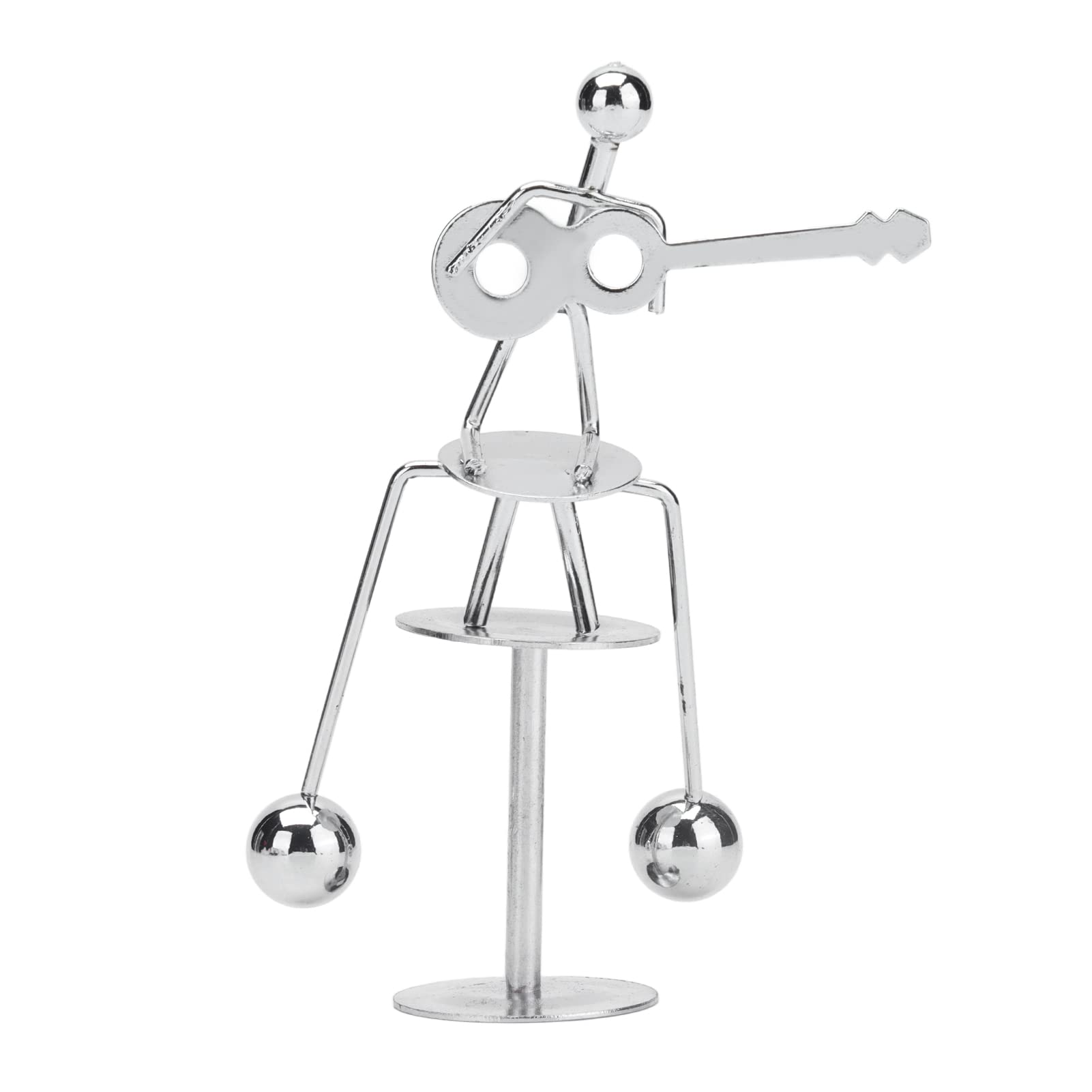 Zerodis Tumbler - Modern Swinging Desk Toy with Guitar Playing Mini Figure | Stress Relief Office Decor | Fun Desk Accessory for Home & Office | Perfect Gift for Coworkers & Music Lovers