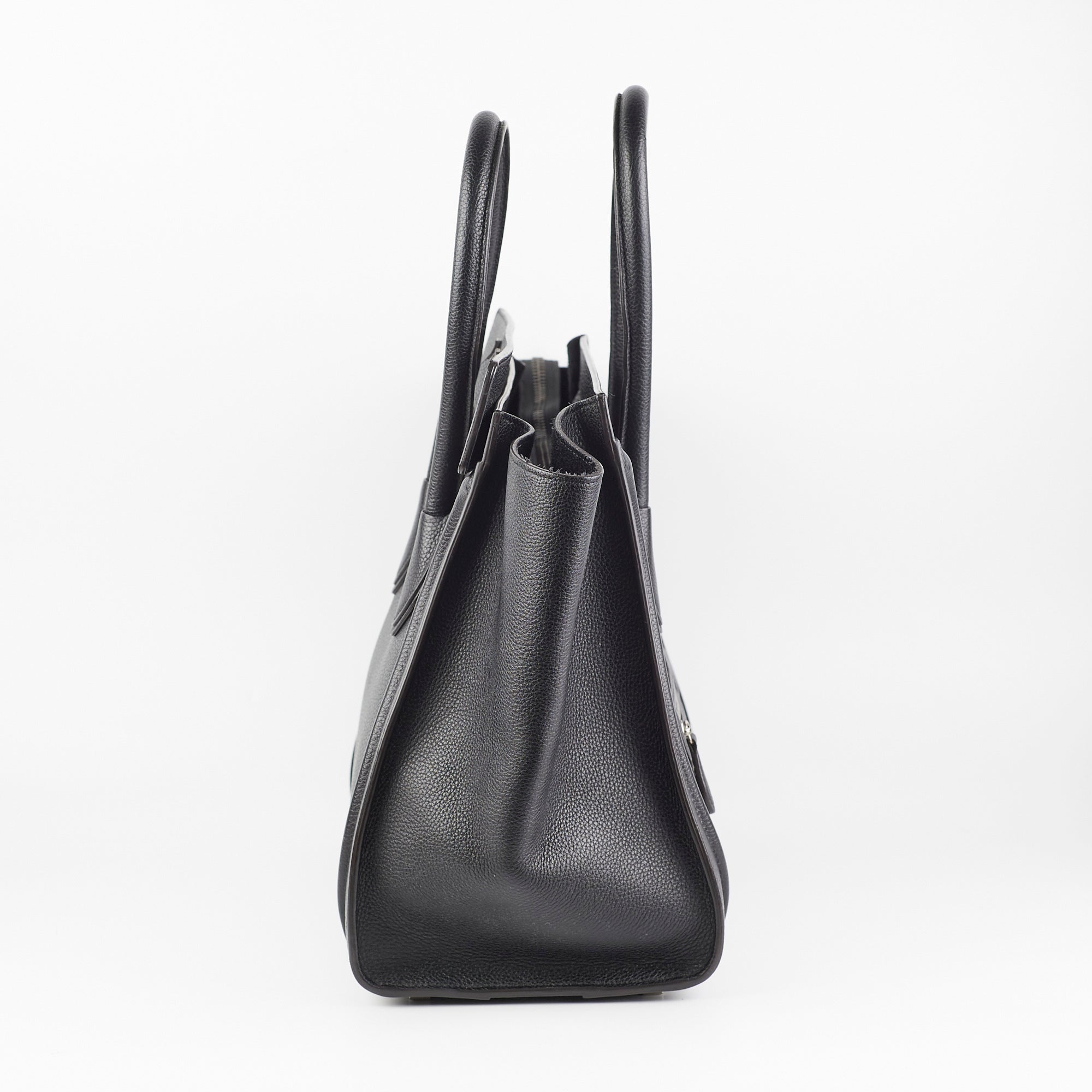 Celine Mini Luggage Bag in Black Calfskin Leather - Stylish Crossbody Purse for Women, Perfect for Work, Travel & Everyday Use